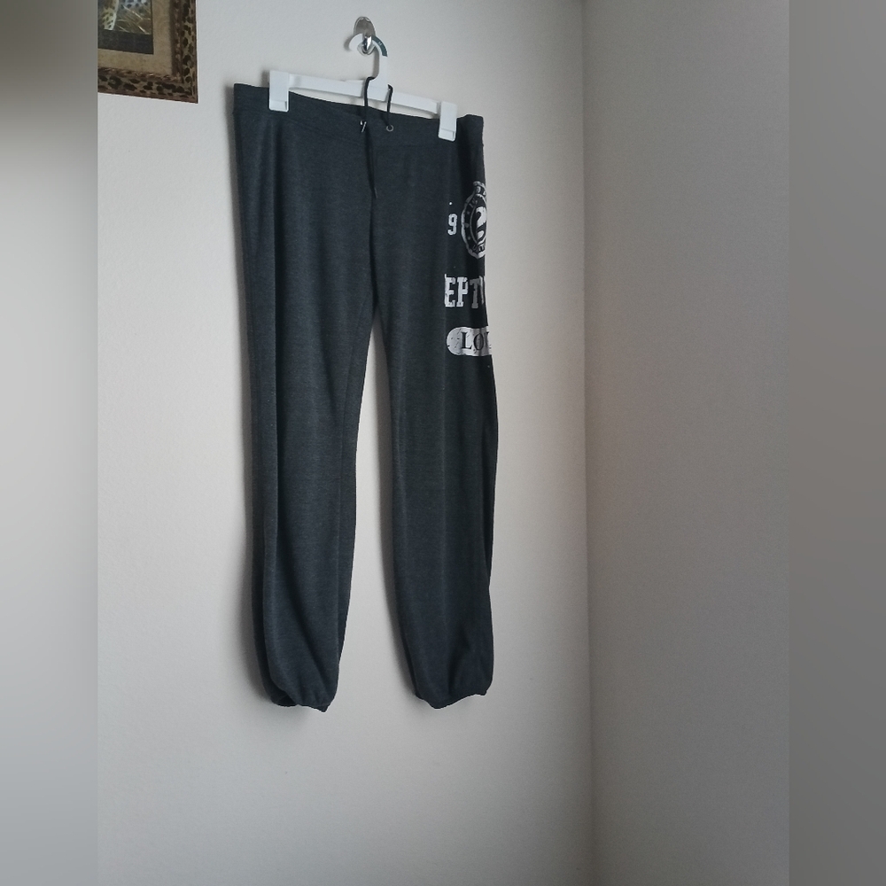 Wild Punch Sweatpants Women XL Charcoal Joggers Workout Casual Running Errands